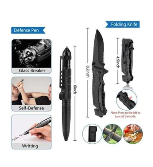 54 Piece Camouflage Survival/Camping Kit